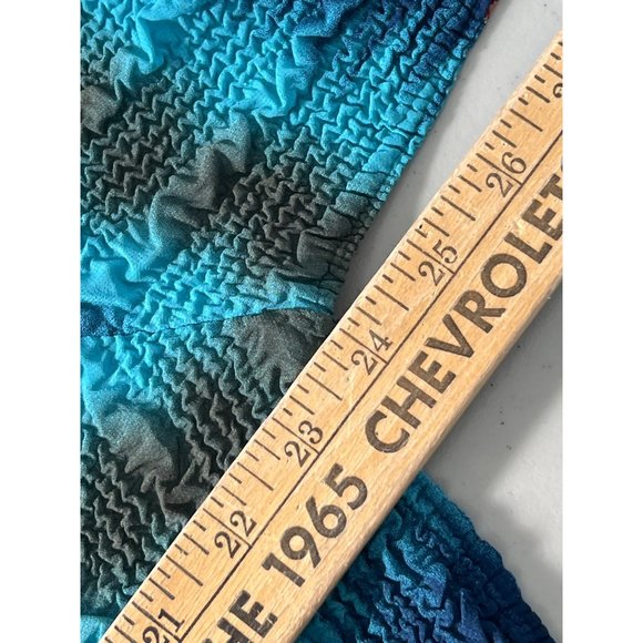 UBU Vintage 90s Textured Cardigan Women XL Crinkle Floral Retro Bohemian Texture - Picture 6 of 8